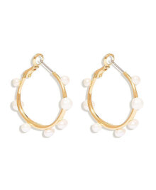 Купить серьги Mignonne Gavigan: Mini Isla Pearl Hoop