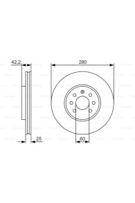 Fren Diski Ön 6 Bijon 280 Mm Opel Astra H 1.2 / 1.3 Cdtı 05-10, Astra H 1.4 / 1.6 / 1.8 / Uyumlu