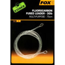 FOX INTERNATIONAL Fluorocarbon Fused Leader Multi-Purpose 75 cm line