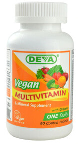 Витаминно-минеральные комплексы deva Vegan Multivitamin & Mineral Supplement Растительный витаминно-минеральный комплекс 90 таблеток