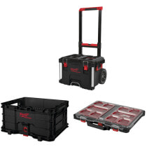 Milwaukee PACKOUT PromoSet 3-tlg Trolley Koffer - Transportbox - Organizer Slim