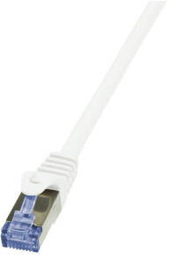 Кабели и разъемы для аудио- и видеотехники LogiLink Cat6a S/FTP, 1.5m сетевой кабель 1,5 m S/FTP (S-STP) Белый CQ3041S