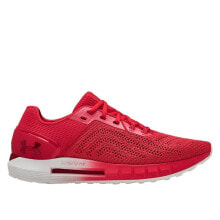 Мужская спортивная обувь для бега мужские кроссовки спортивные для бега красные текстильные низкие  с амортизацией Under Armour Hovr Sonic 2