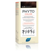 Краска для волос phyto PhytoColor Permanent Color 5.35 Стойкая краска для волос, с растительными пигментами, оттенок светло-шоколадный коричневый