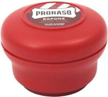 Proraso Proraso Red Hard stubble shaving soap in a convenient plastic crucible 150 ml