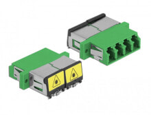 Комплектующие для телекоммуникационных шкафов и стоек DeLOCK 86902 волоконно-оптический адаптер LC/LC 1 шт Зеленый