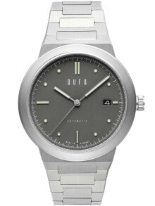 Мужские наручные часы с серебряным браслетом DuFa DF-9033-44 mens automatic 40 mm 5ATM