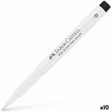 Felt-tip pens Faber-Castell Pitt Artist White (10 Units)
