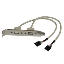 Компьютерные кабели и коннекторы starTech.com USBPLATE кабельный разъем/переходник 2 x IDC 2 x USB A