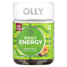 OLLY, Daily Energy, Caffeine Free, Tropical Passion, 60 Gummies