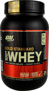 Сывороточный протеин Optimum Nutrition Gold Standard 100 Percent Whey Protein Порошок изолятов сывороточного протеина со вкусом клубники   27 порций