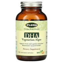 Flora, ДГК из водорослей, 60 вегетарианских мягких желатиновых капсул