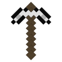 MINECRAFT Iron Pickaxe Figure