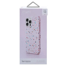 UNIQ Coehl Terrazzo iPhone 13 Pro13 6.1 blush phone case