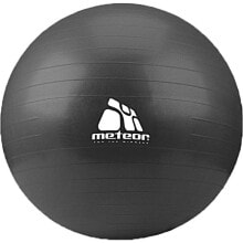 Гимнастический мяч Meteor 75 см с помпой черный 31134
