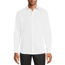 Купить белые мужские футболки George: George Modern Fit Dress Shirt Men's Medium White Cotton Longsleeve Solid