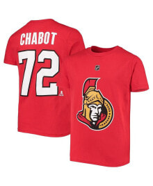 Outerstuff big Boys Thomas Chabot Red Ottawa Senators Player Name and Number T-shirt