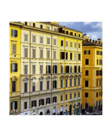 Trademark Global philippe Hugonnard Dolce Vita Rome 3 Italian Yellow Facades Canvas Art - 36.5