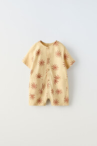 Sun print dungarees