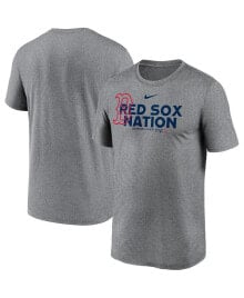 Nike men's Heathered Charcoal Boston Red Sox Local Rep Legend T-shirt