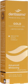 Aufhellende Zahnpasta mit Goldpartikeln - Dentissimo Advanced Whitening Gold Toothpaste