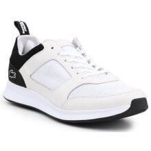 Мужские кроссовки мужские кроссовки повседневные белые текстильные низкие демисезонные Lacoste Joggeur 217 1 GM 7-33TRM1004147