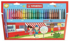 Фломастеры для рисования для детей stabilo Power felt-tip pens, 30 colors (245714)