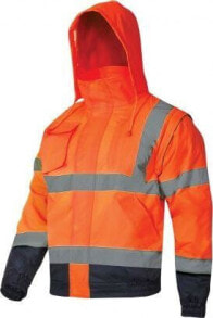 Различные средства индивидуальной защиты для строительства и ремонта lahti Pro Warning Insulated Jacket with Detachable Sleeves Orange M (L4092602)