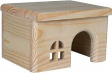 Игрушки и декор для грызунов trixie Domek drewniany z drzewa sosnowego dla królika 40×20×23 cm