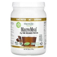 Macrolife Naturals, MacroMeal,  Основное супер питание, шоколадный  протеин + супер питание, 23.8 унции(675 г) (Товар снят с продажи) 