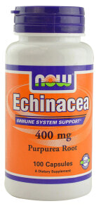 Эхинацея nOW Echinacea -- Эхинацея для иммунной поддержки 400 мг - 100 капсул