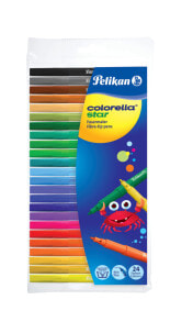 Фломастеры для рисования для детей pelikan Colorella Star C302 фломастер Fine Разноцветный 24 шт 814515