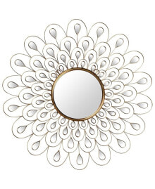 Empire Art Direct 'Flower Burst' Bling Round Wall Mirror, 36