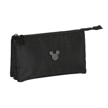 SAFTA Triple Mickey Mouse Premium Pencil Case