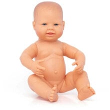 MINILAND Caucasic Newborn Doll 40 Cm