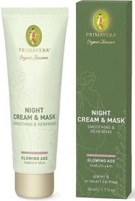 Glättende und erneuernde Crememaske - Primavera Glowing Age Smoothing & Renewing Night Cream & Mask