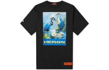 HERON PRESTON 蓝仙鹤油画短袖T恤 男款 黑色 送礼推荐 / HERON PRESTON T HMAA001F197600010488