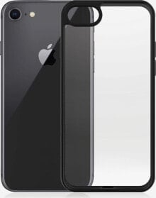 чехол прозрачный с черной окантовкой iPhone 7/8/SE (2020) PanzerGlass