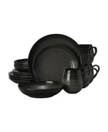 Mikasa swirl Coupe 16 Piece Dinnerware Set, Service for 4