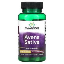 Swanson, Avena Sativa, 400 мг, 60 капсул