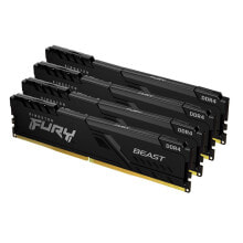 Memory Modules (RAM) kingston 16GB DDR4-3200MHz CL16 DIMM Kit of 4 FURY Beast Black