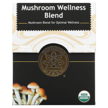 Buddha Teas, Органический травяной чай, оздоровительная смесь с грибами, без кофеина, 18 чайных пакетиков