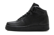 Nike Air Force 1 Mid 防滑 中帮 板鞋 女款 纯黑 / Кроссовки Nike Air Force 1 Mid 366731-001