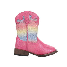 Купить детские товары Roper: Roper Glitter Lace Square Toe Cowboy Toddler Girls Pink Casual Boots 09-017-190