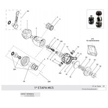 CRESSI Nut Fixing Bracket MC5- MC9