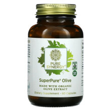 Витамины и БАДы от простуды и гриппа pure Synergy, SuperPure Olive, 60 капсул
