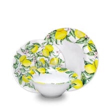 Купить посуда и приборы для сервировки стола Q Squared: Набор посуды меламиновый Q Squared Limonata, 12 шт.