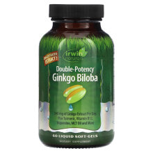 Ginkgo Biloba, Double-Potency , 60 Liquid Soft-Gels
