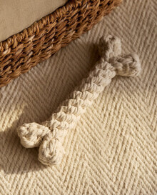 Woven bone pet toy