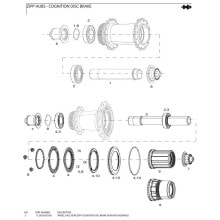 SRAM Cognition Rear Wheel Axle NSW Disc Brake/Bearings